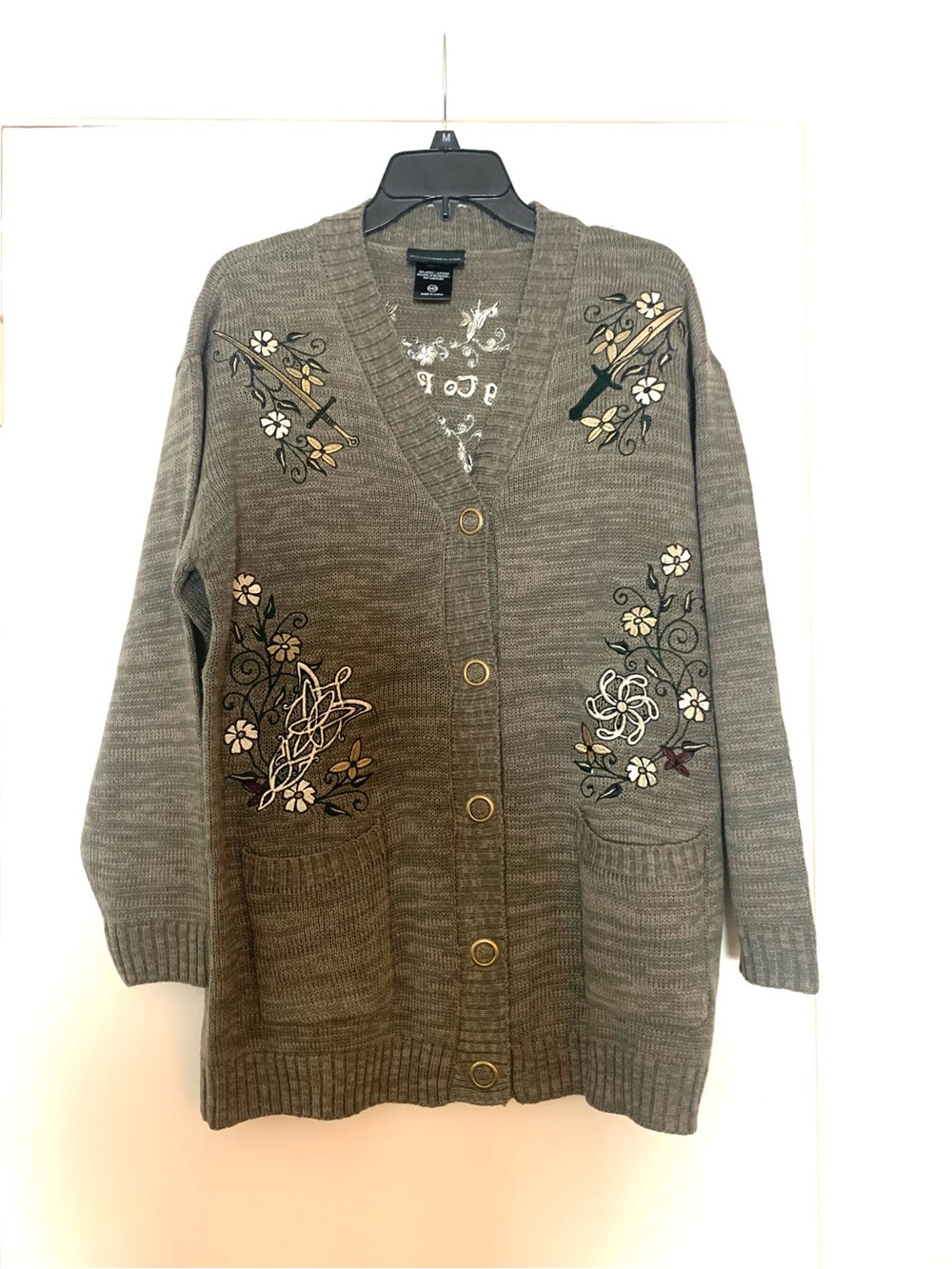 New Hot Topic Lord of The Rings Floral Icons Girl Cardigan - Picture 6 of 15